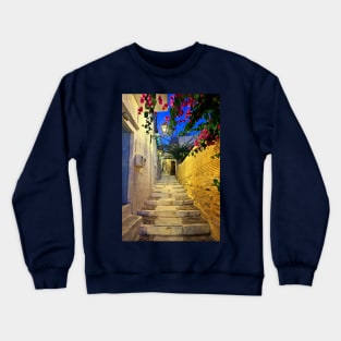 Walking in Ano Syra Crewneck Sweatshirt